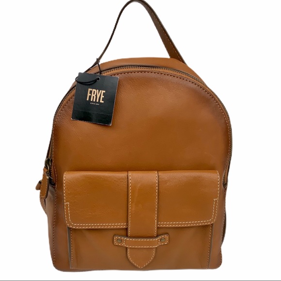 Frye Handbags - NWT FRYE Olivia tan leather backpack